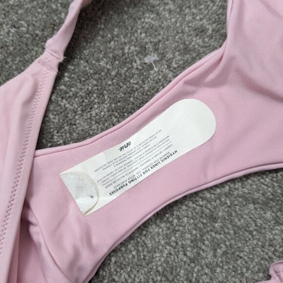 Aerie Pink Bikini Bottoms - Side-Tie Details - Size XL Barbiecore Ruffle Beach - Picture 9 of 9